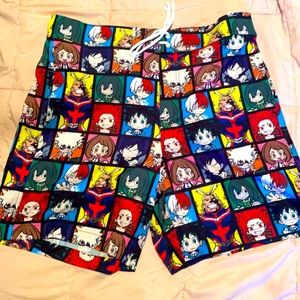 My hero academia swim shorts